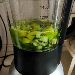 Place celery in a blender