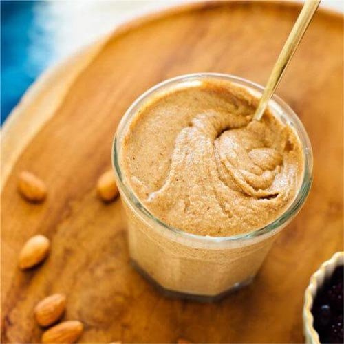 Almond butter made in the blender