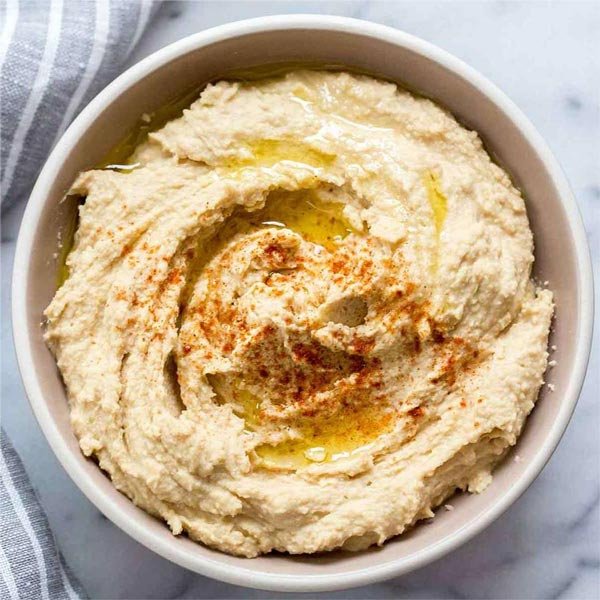 Hummus made in a blender